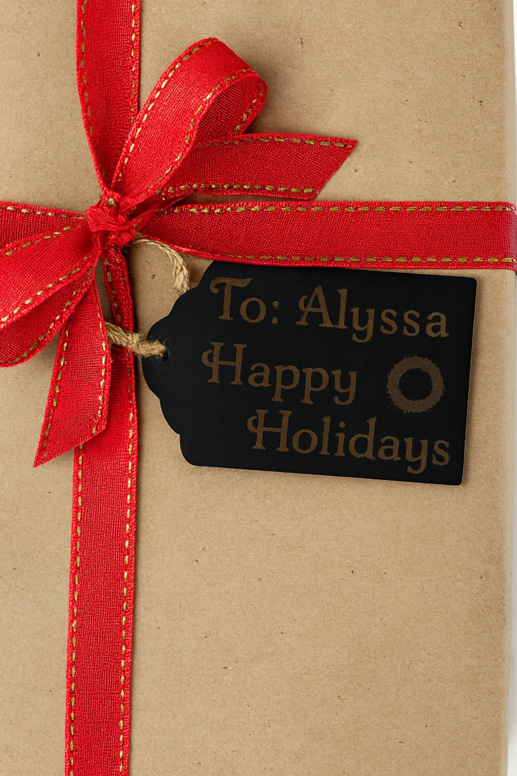 Custom Engraved Premium Black Gift Tags - Set of 5 — shop laser engraved product