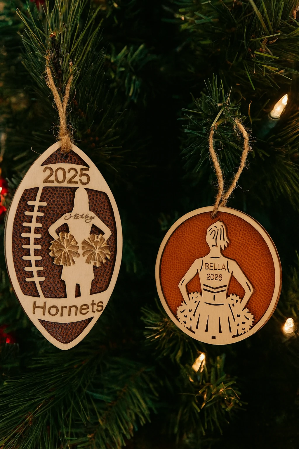 Cheerleader Team Ornament — shop laser engraved product